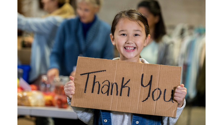 Child in Houston grateful to the Food Bank and HISD