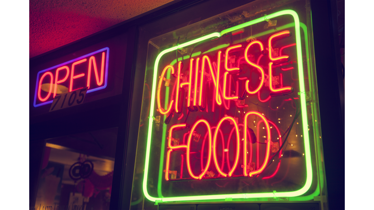 Chinese restaurant, neon sign, Los Angeles, California, USA