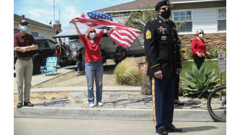 Drive-By Birthday Held For WWII Vet Turning 105 Years Old