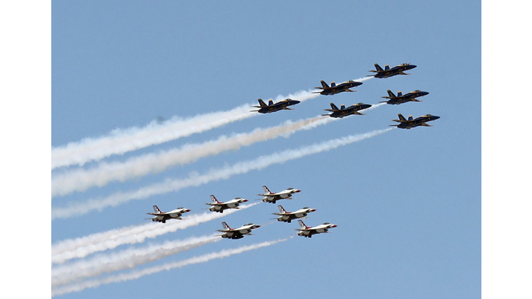 Blue Angels And Thunderbirds Do Flying Tribute To NYC COVID-19 Frontline Workers