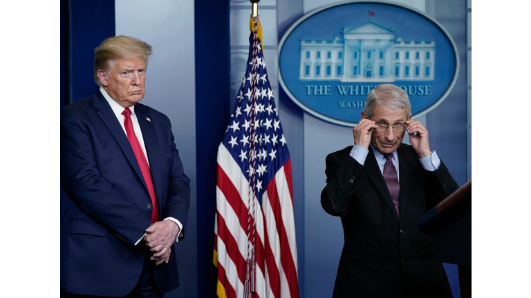 The White House Holds Daily Briefing On Coronavirus Pandemic