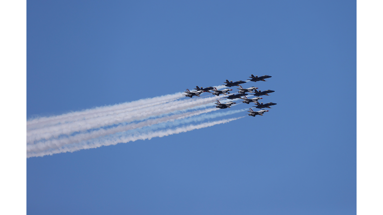 Blue Angels And Thunderbirds Do Flying Tribute To NYC COVID-19 Frontline Workers