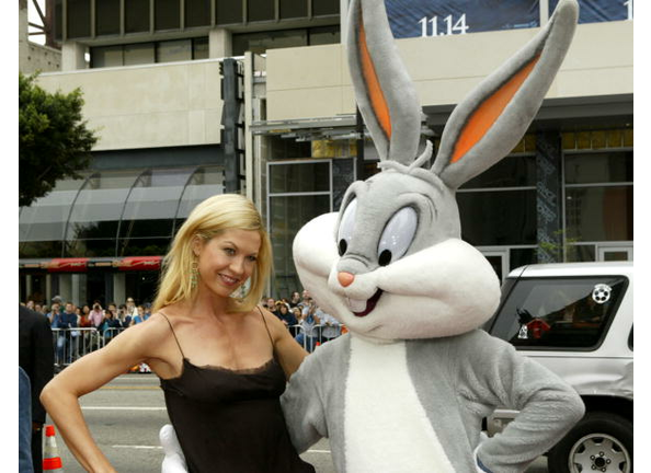 Jenna Elfman and Bugs Bunny