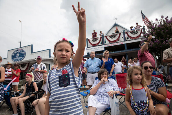 4th Of July Parade Held In Round Top, Texas