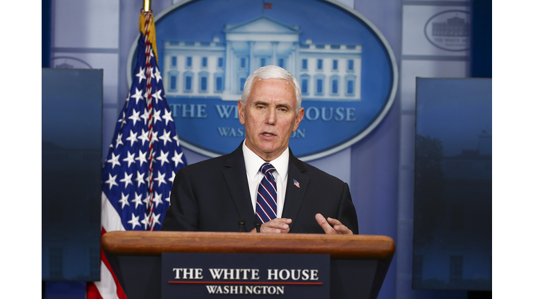 The White House Holds Daily Briefing On Coronavirus Pandemic