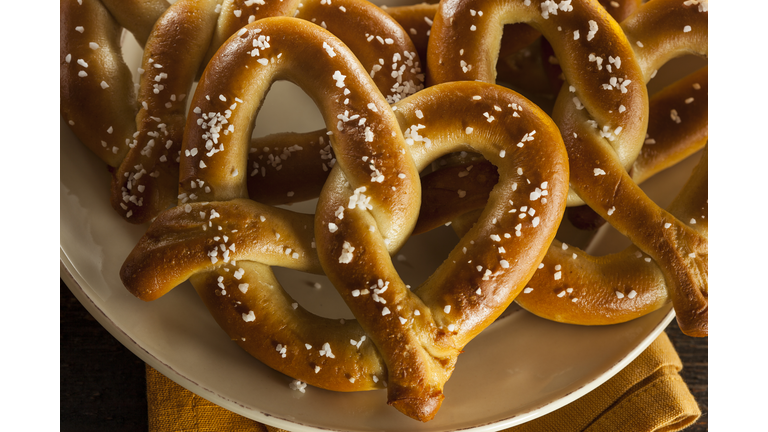 Homemade Soft Pretzels with Salt