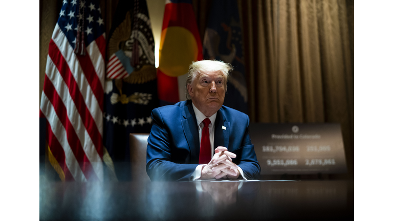 President Trump Meets With Governors Of Colorado And North Dakota