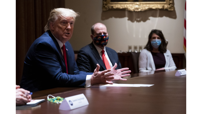 President Trump Meets With Governors Of Colorado And North Dakota