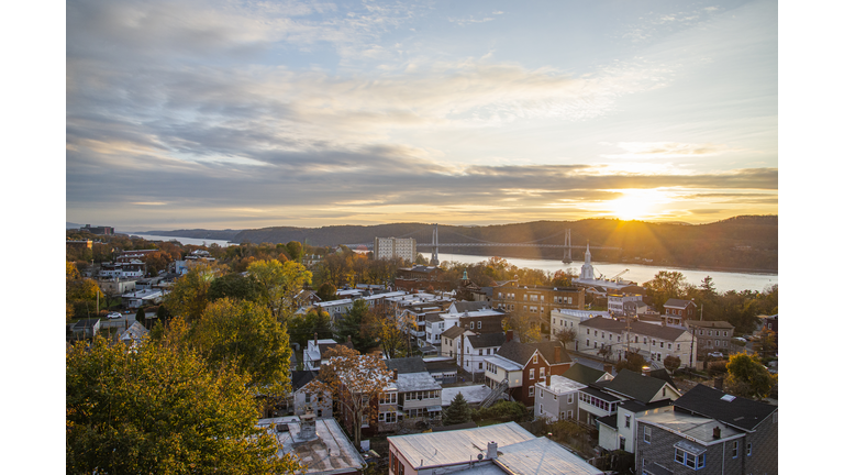 Sunset in the Hudson River