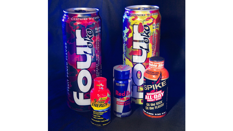 Two cans of the 23.5 ounce  "Four Loko"(