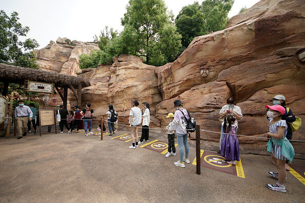 Disney Shanghai Reopens To Limited Visitors As China Recovers From Coronavirus Pandemic