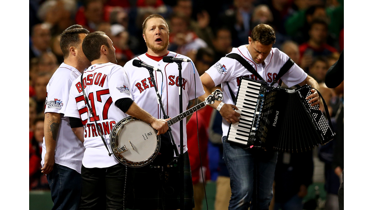 Dropkick Murphys perform at Fenway Park before the World Series 