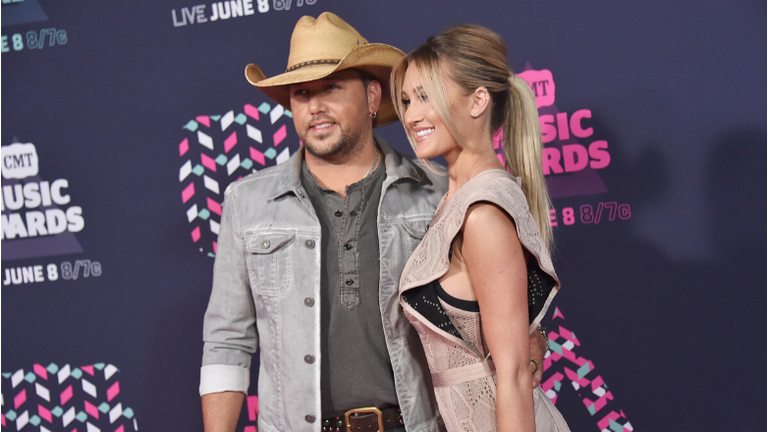 Jason Aldean Ditched His Cowboy Hat For Some Cute Photos With His Wife