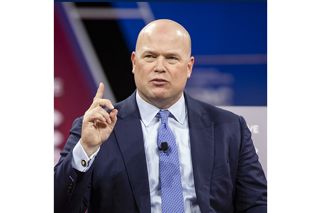 Former acting Attorney General Matt Whitaker at an annual CPAC event.