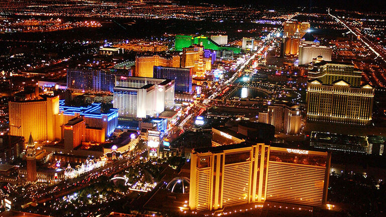 Las Vegas Boulevard Aerial Views