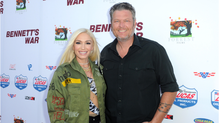 Blake Shelton Showers Gwen Stefani's Son Kingston With Kisses On Birthday