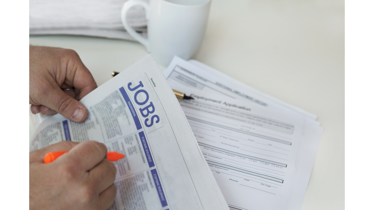 Man finding job