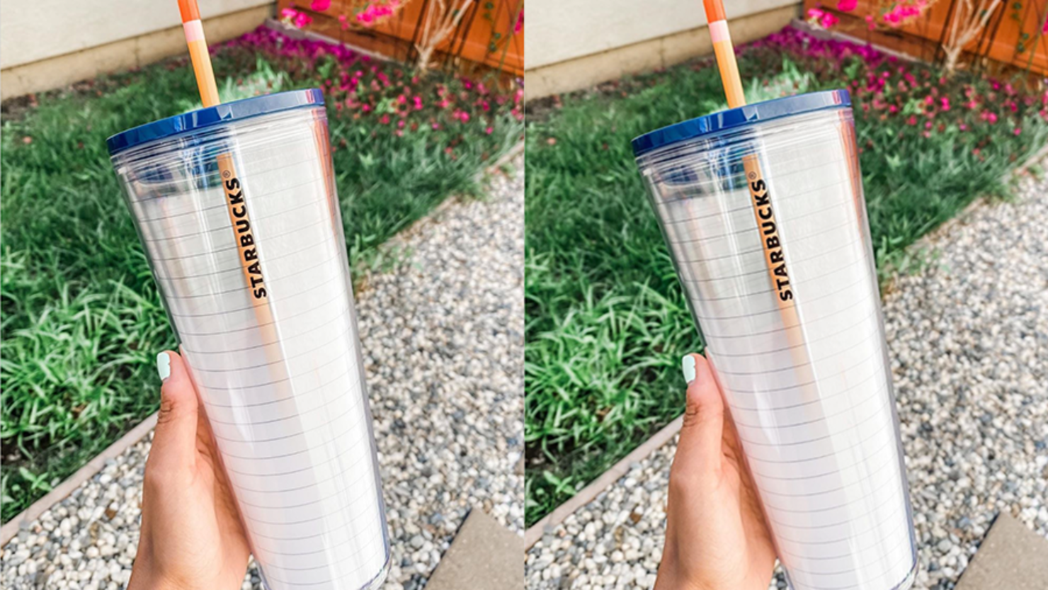 Starbucks' notebook tumbler with pencil straw is the perfect end