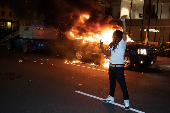 Protesters Demonstrate In D.C. Against Death Of George Floyd By Police Officer In Minneapolis
