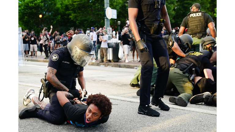 Atlanta Protest Held In Response To Police Custody Death Of Minneapolis Man George Floyd