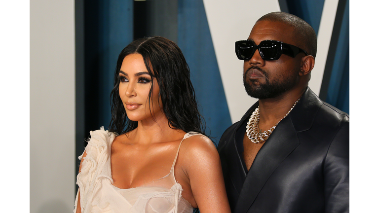 Kanye and Kim Kardashian West (Getty)