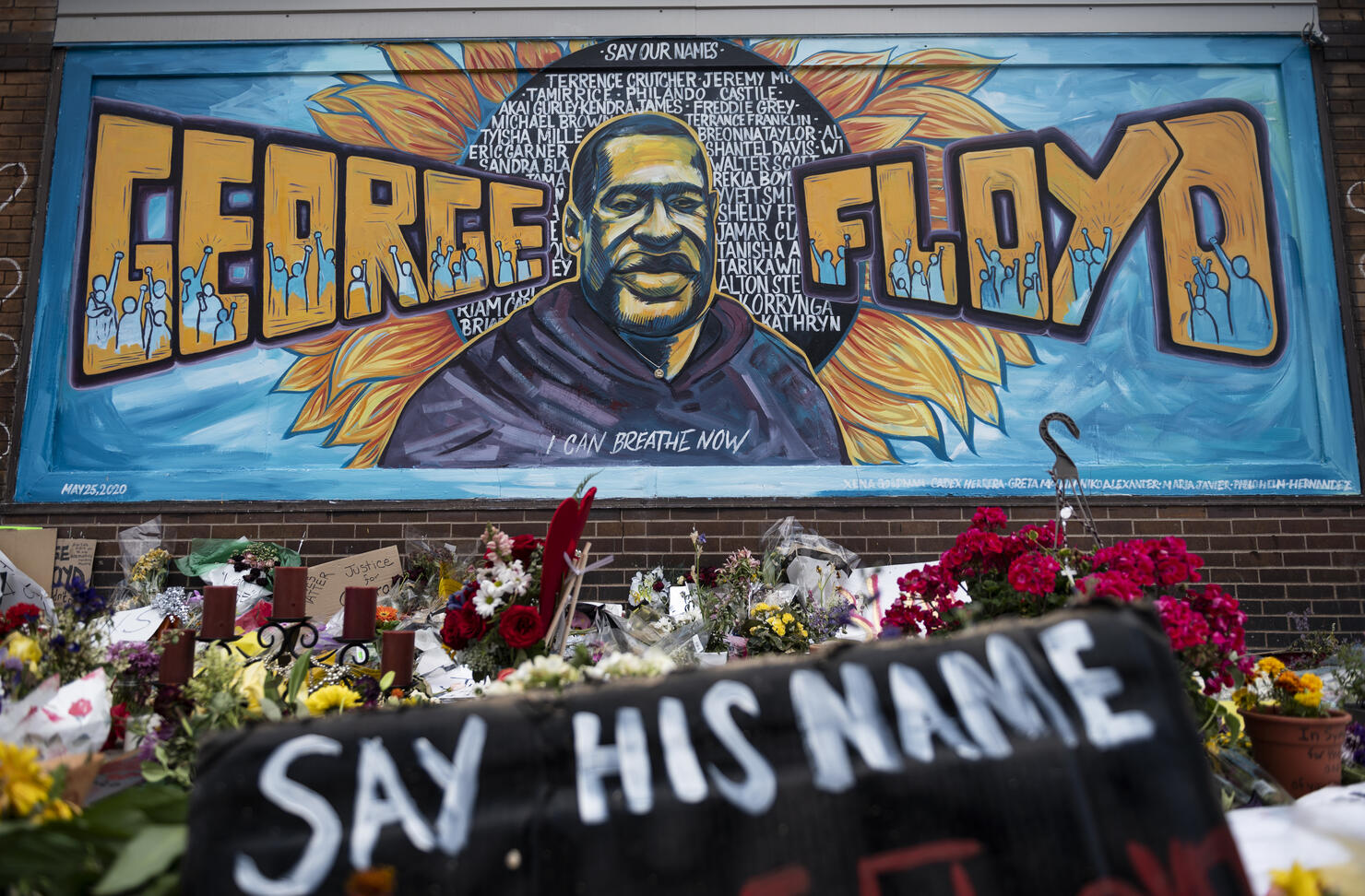 George Floyd's Brother Holds Prayer Vigil At Memorial Site