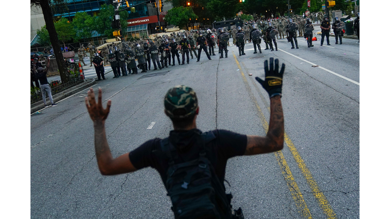 Atlanta Protest Held In Response To Police Custody Death Of Minneapolis Man George Floyd