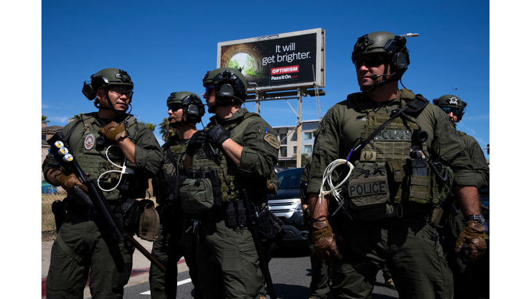 Black Lives Matter Holds Protest In Los Angeles After Death Of George Floyd