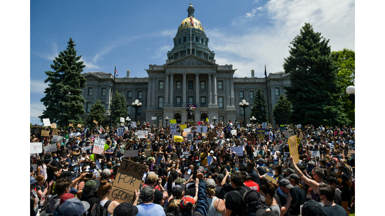 Protests Continue At Capitol In Denver In Aftermath To Death Of George Floyd