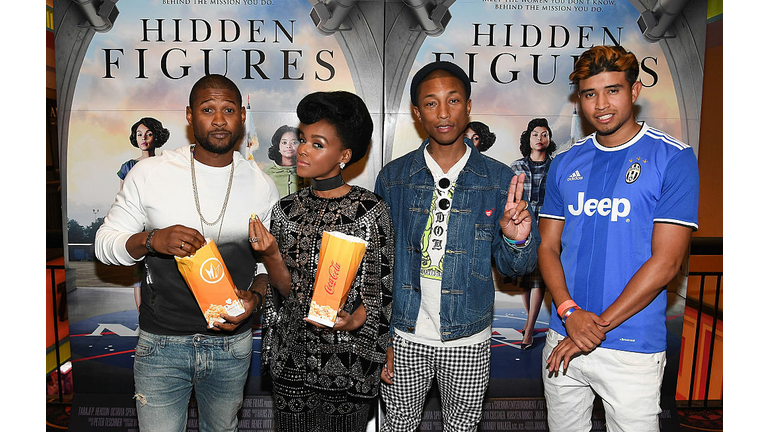 "HIDDEN FIGURES" Screening Janelle Monae & Pharrell Williams