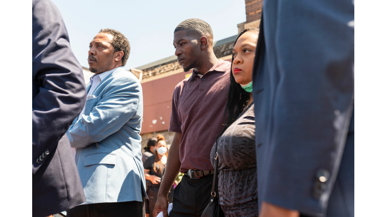 The Family Of George Floyd Visits Memorial Site In Minneapolis