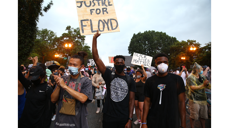 Protesters Demonstrate In D.C. Against Death Of George Floyd By Police Officer In Minneapolis