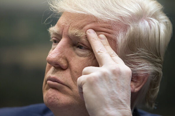 President Trump listening about Hurricane Laura