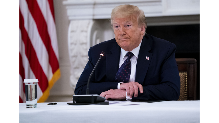 President Trump Holds Roundtable With Law Enforcement At The White House