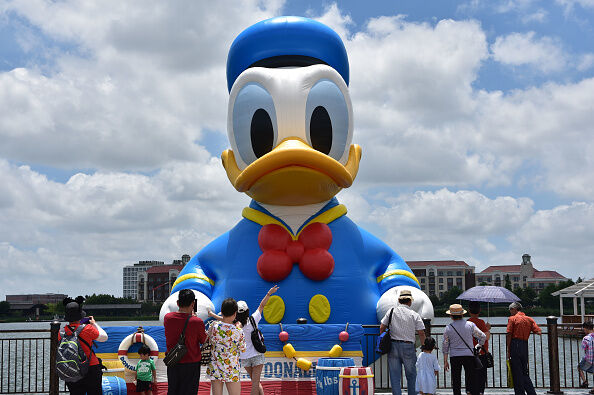 Rubber Donald Duck Debuts In Shanghai