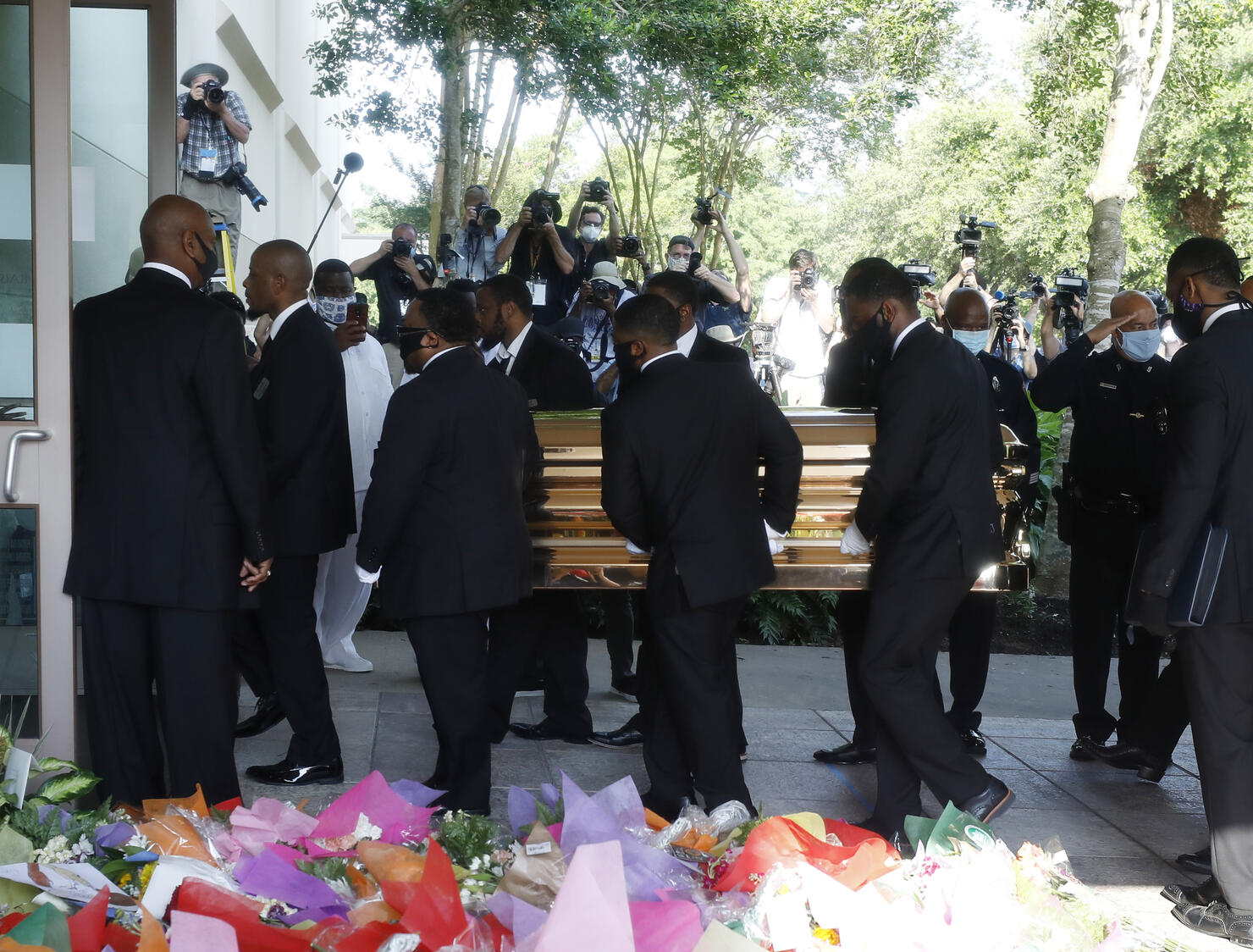 Private Funeral For George Floyd Takes Place In Houston