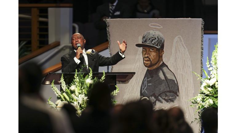 Private Funeral For George Floyd Takes Place In Houston
