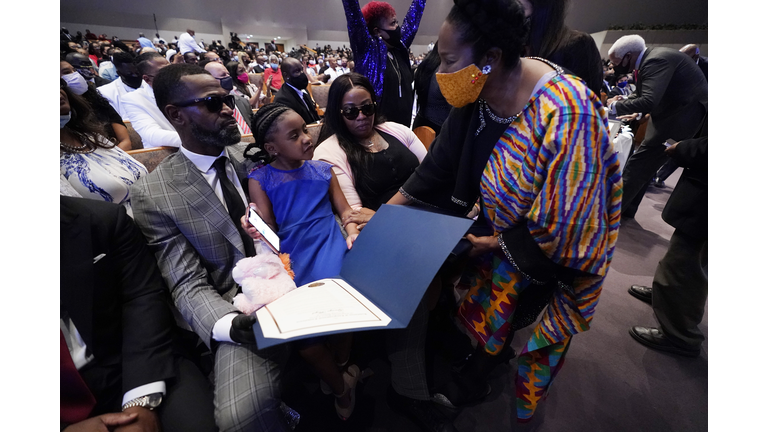 Private Funeral For George Floyd Takes Place In Houston