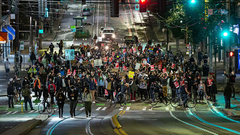 Protests In Seattle Continue As City Council Considers Defunding Police