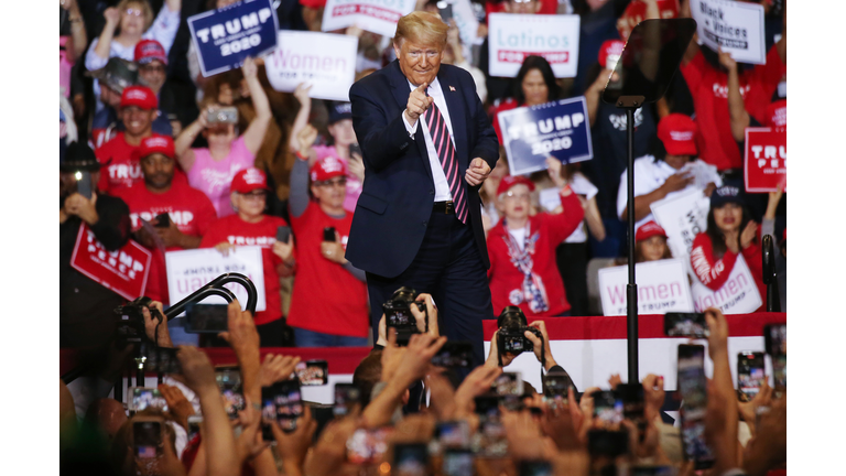 Donald Trump Holds Campaign Rally In Las Vegas One Day Before NV Caucuses