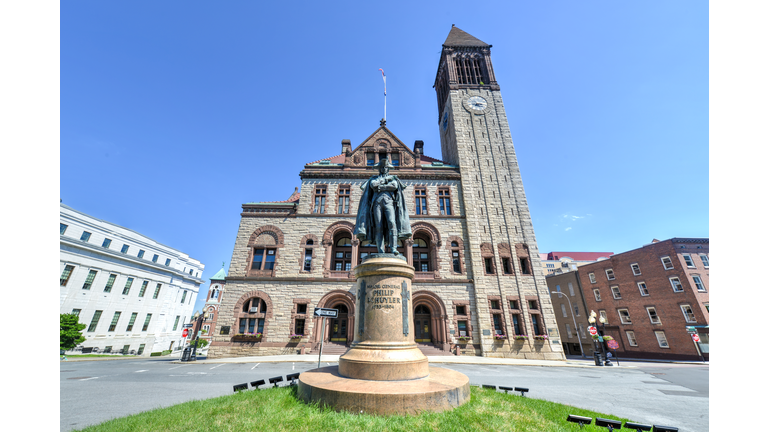 Philip Schuyler Monument in front of Albany City Hall