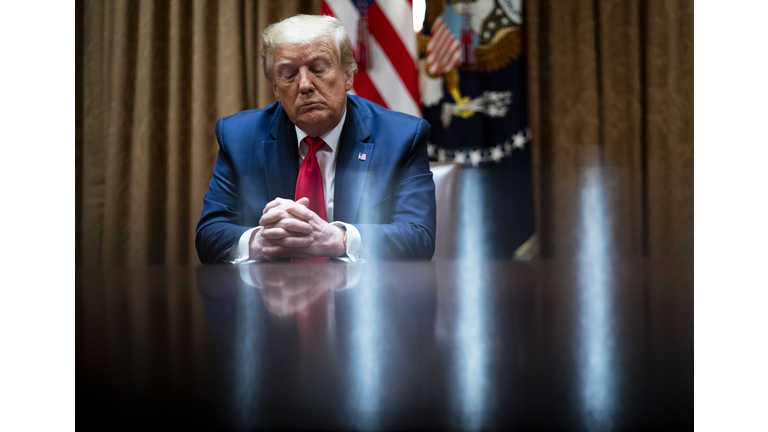 President Trump Holds Roundtable Discussion At White House