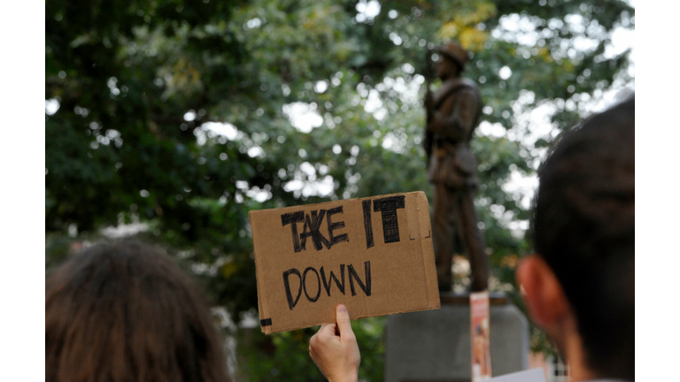 Rally Protesting UNC's Confederate Era Monument "Silent Sam" Held On Campus