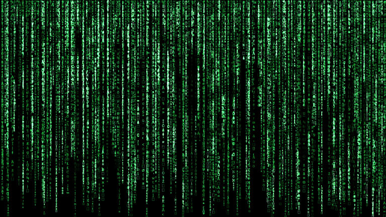 Full Frame Shot Of Binary Codes
