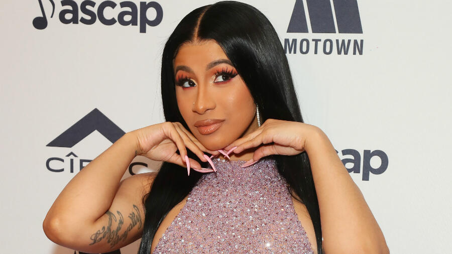 Cardi B Freshens Up Her Thigh Tattoo After a Decade