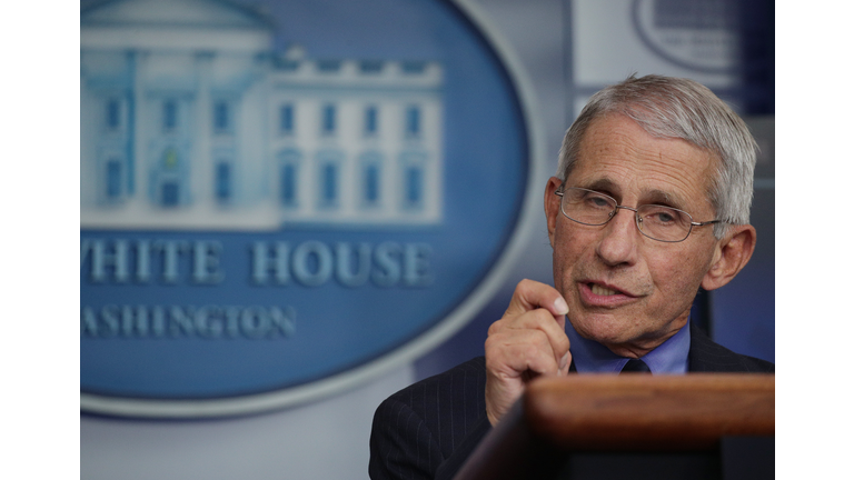 The White House Holds Daily Briefing On Coronavirus Pandemic