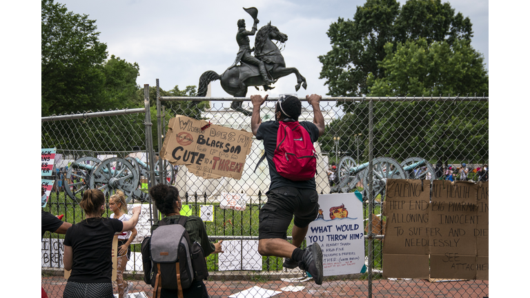 Protests Continue Around Black Lives Matter Plaza In Washington, DC