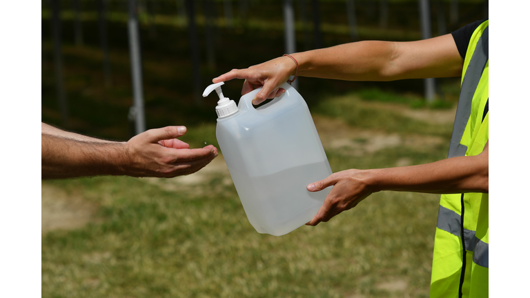Hand sanitizer (Getty)