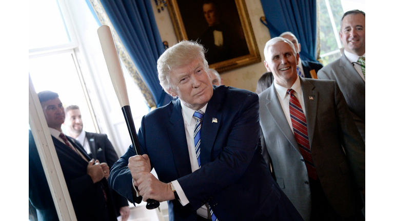 Did you know that the president loves baseball? 