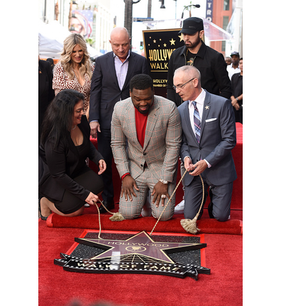 Curtis "50 Cent" Jackson's Star Ceremony